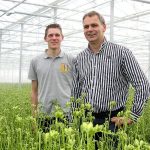 Freesiatelers Peter en Pieter Hofland besteden veel aandacht aan een optimale klimaatbeheersing.
