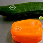 Komkommer en paprika met natural branding