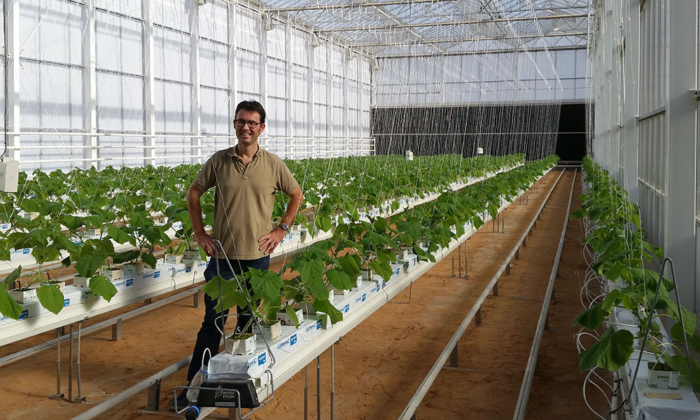Waterbesparing is vanzelfsprekend het voornaamste onderzoeksthema voor de onderzoekscentra in de Emiraten en Saudi-Arabië.