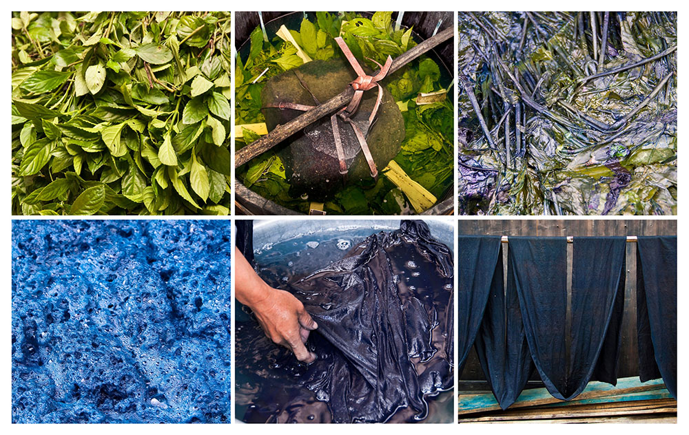 productie van natuurlijke indigo in China